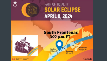 path of totality across south frontenac for eclipse viewing