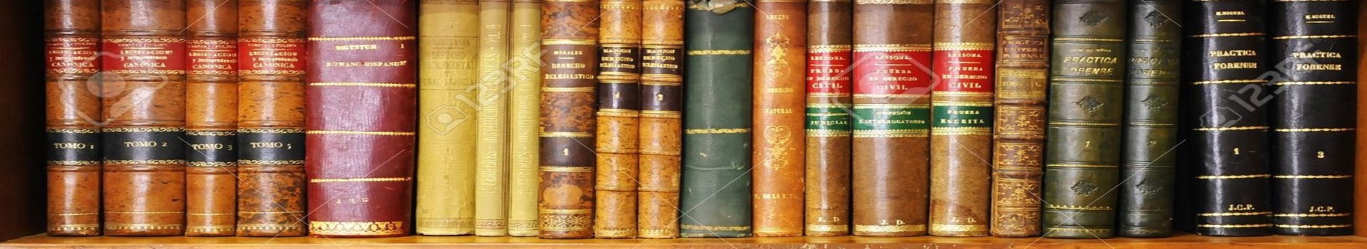bookshelf of old books