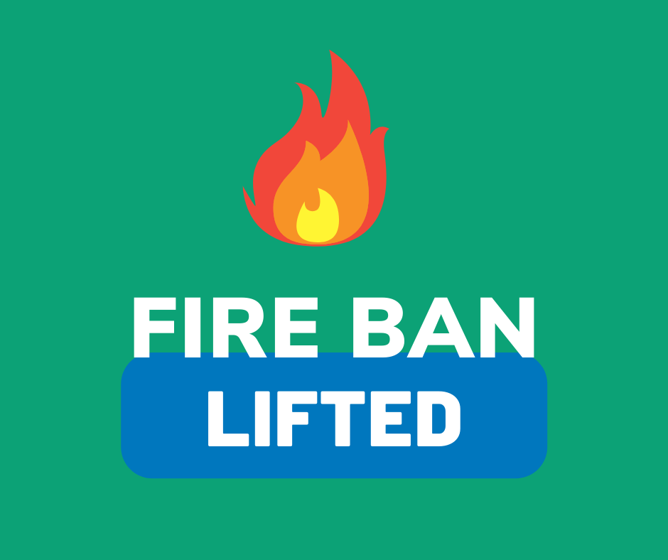 fire ban lifted