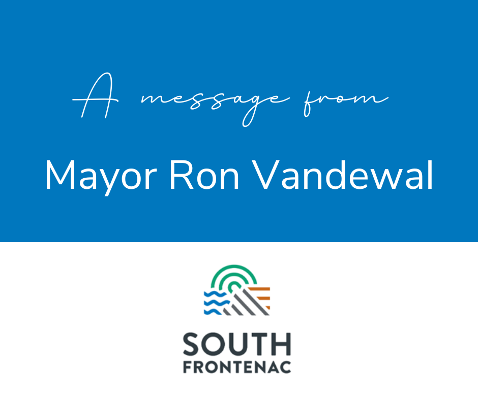 A message from the Mayor