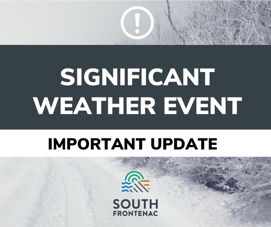 Significant weather event important update