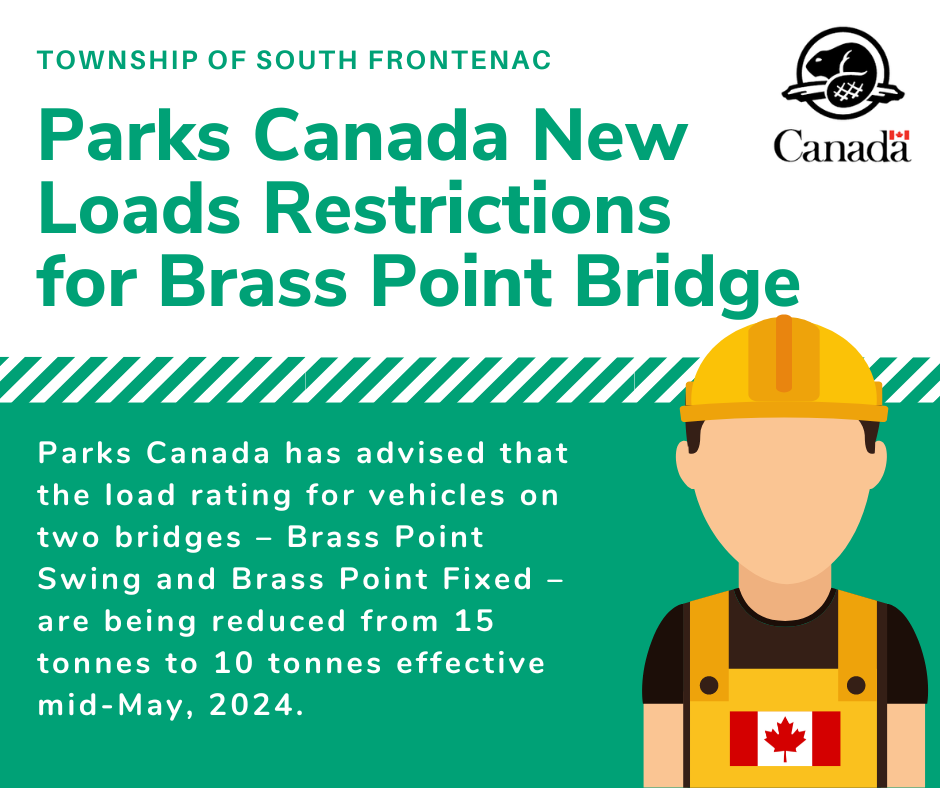 parks canada worker and notice