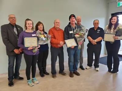 volunteer award recipients